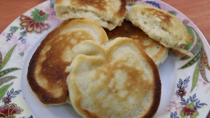 готовые оладьи
