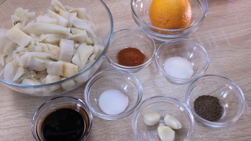 набор продуктов для апельсиновой рыбки