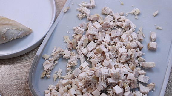 вареная куриная грудка нарезанная