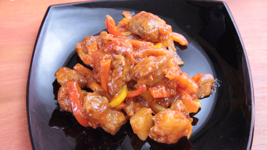 растительное масло смешивают с уксусом