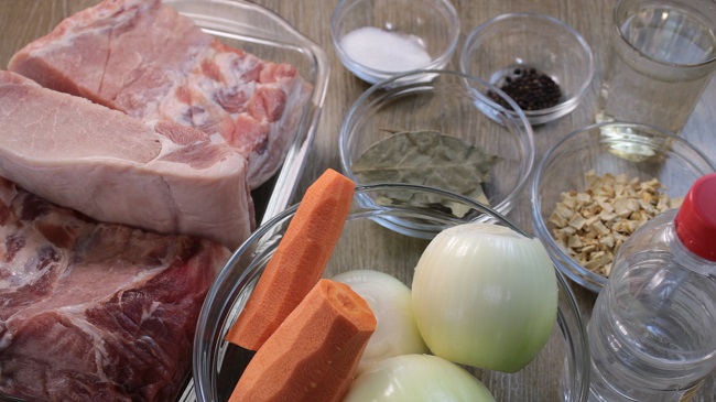 набор ингредиентов для маринования мяса